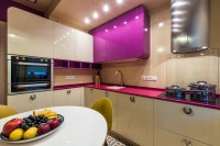 Модерн американская кухня стекло Germes, ДСП 1м Вариант 797