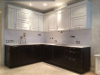 Лофт восточная крашенная кухня Germes, ДСП 1м Вариант 214