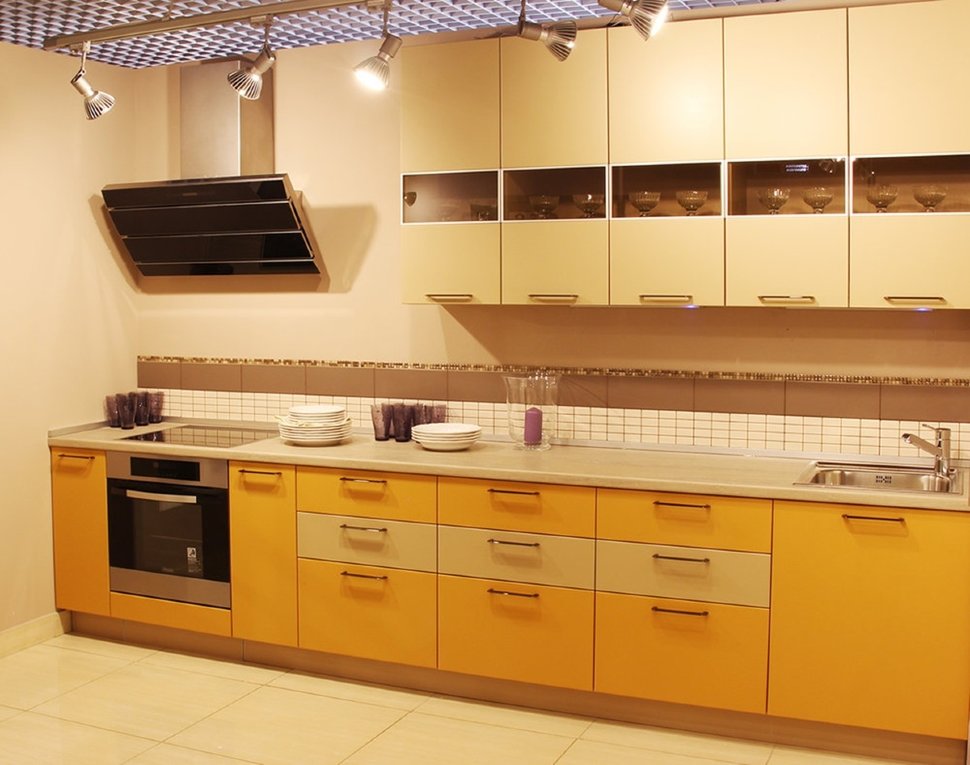 Модерн европейская крашенная кухня Germes, ДСП 1м Вариант 293