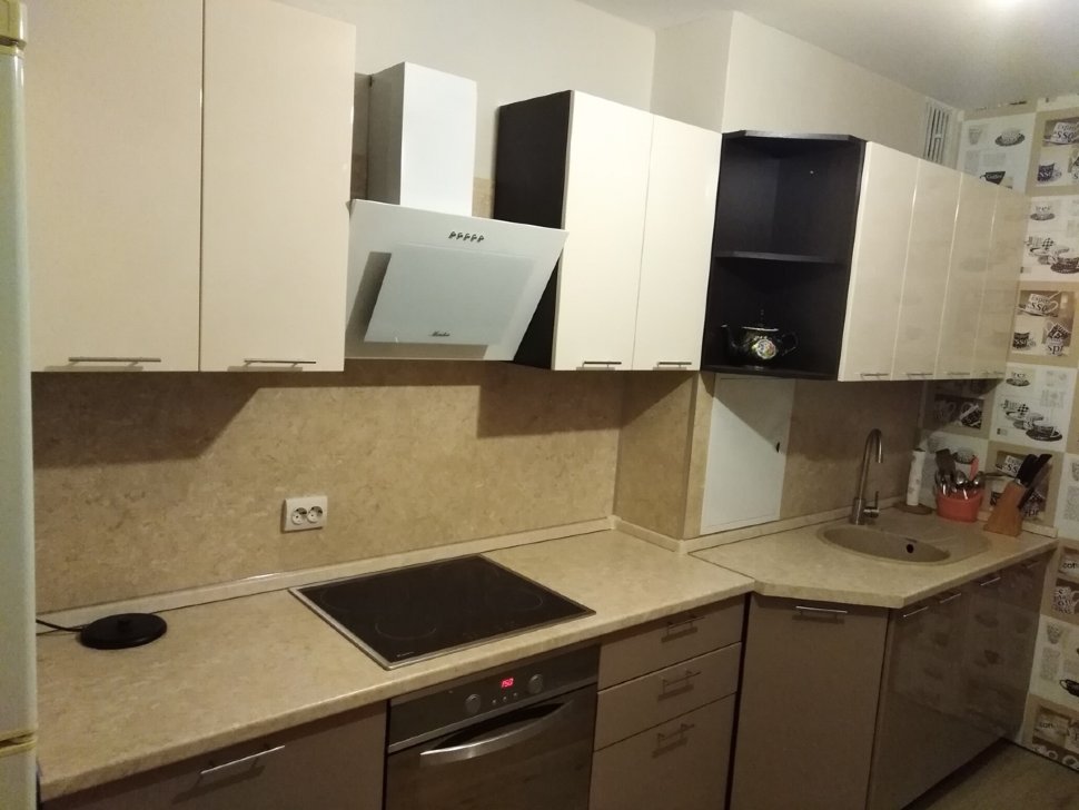 Кантри немецкая пластиковая кухня Germes, ДСП 1м Вариант 458