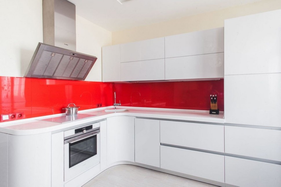 Жёлтая кухня дизайн угловая Germes ДСП, МДФ 1 метр Вариант 2338