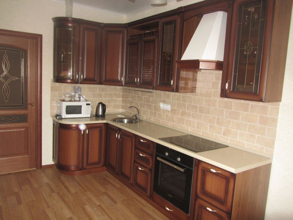 Жёлтая кухня 2 метра угловая Germes ДСП, МДФ 1 метр Вариант 2324