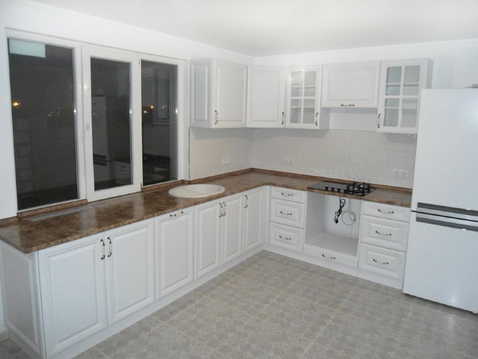 Барокко немецкая деревянная кухня ДСП 1м 