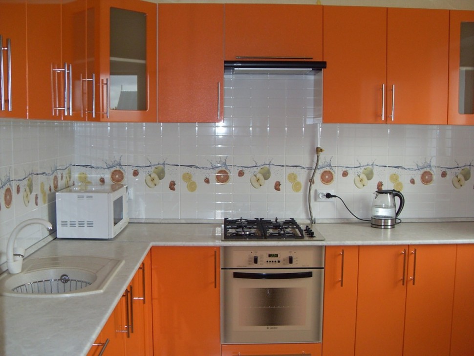 Хай-тек американская пластиковая кухня Deluxe, ДСП 1м Вариант 1784