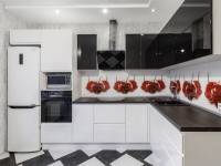 Классическая итальянская пластиковая кухня Germes, ДСП 1м Вариант 503