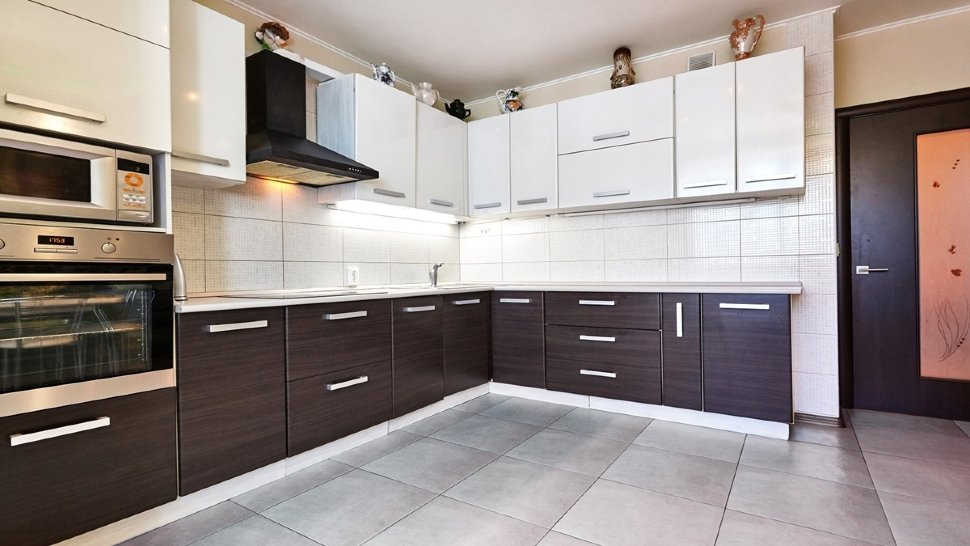 Хай-тек итальянская кухня стекло Germes, ДСП 1м Вариант 877