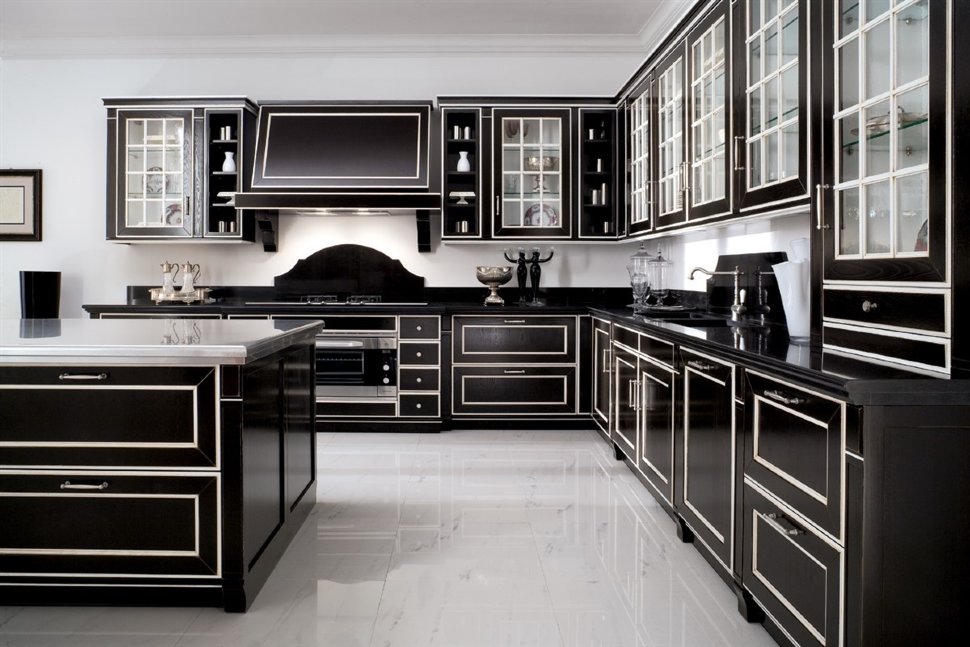 Кантри итальянская деревянная кухня Germes, ДСП 1м Вариант 25