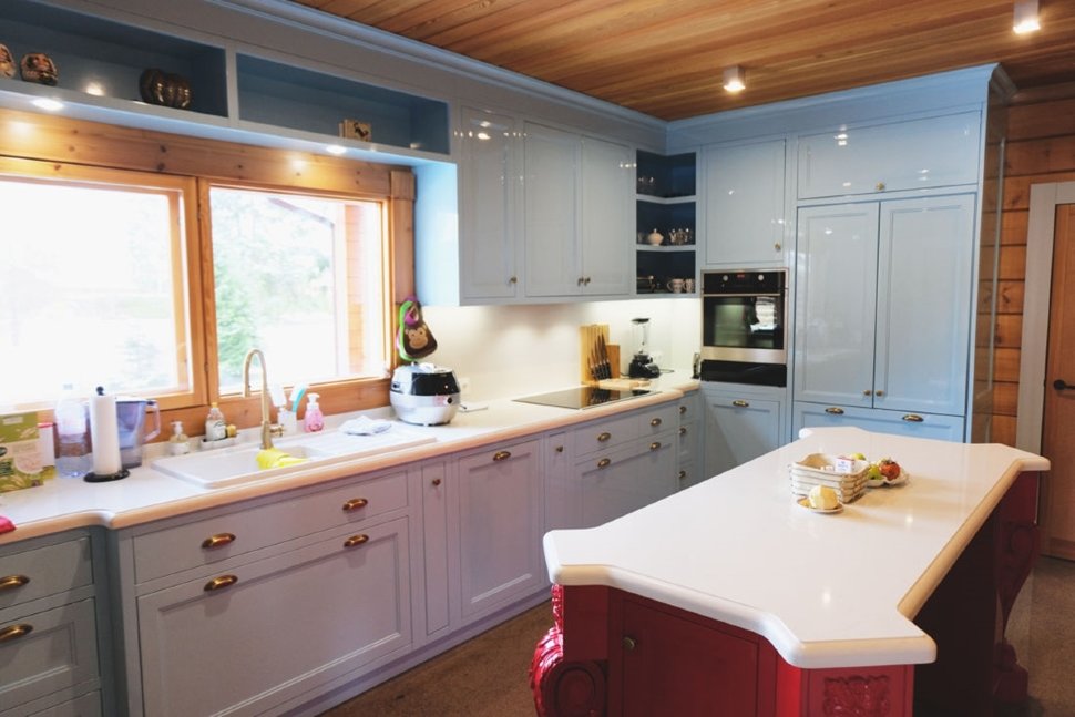 Классическая восточная стеклянная кухня Germes, ДСП 1м Вариант 1012