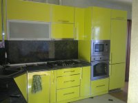 Минимализм американская пластиковая кухня Germes, ДСП 1м Вариант 551