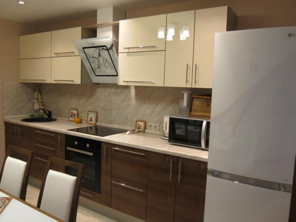 Голубая кухня дизайн угловая Germes ДСП, МДФ 1 метр Вариант 2309