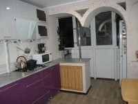 Голубая кухня 3 метра угловая Germes ДСП, МДФ 1 метр Вариант 2299