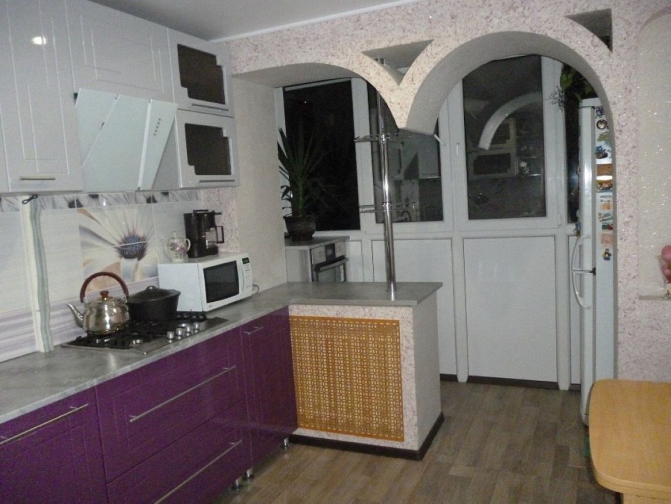 Голубая кухня 3 метра угловая Germes ДСП, МДФ 1 метр Вариант 2299