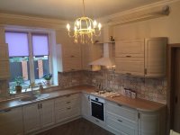 Барокко американская кухня стекло Germes, ДСП 1м Вариант 968