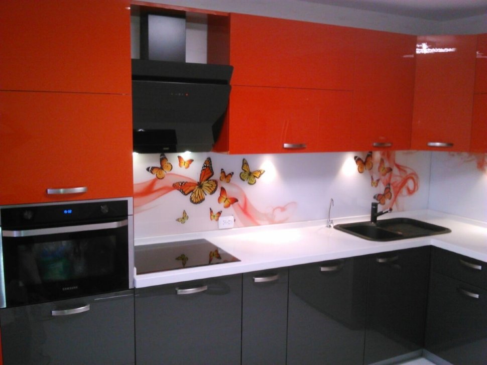 Кантри восточная крашенная кухня Germes, ДСП 1м Вариант 148