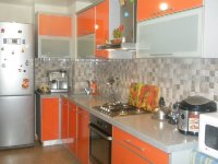 Хай-тек американская пластиковая кухня Germes, ДСП 1м Вариант 677