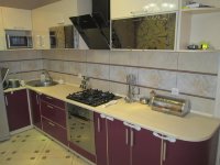 Модерн восточная пластик кухня Germes, ДСП 1м Вариант 586