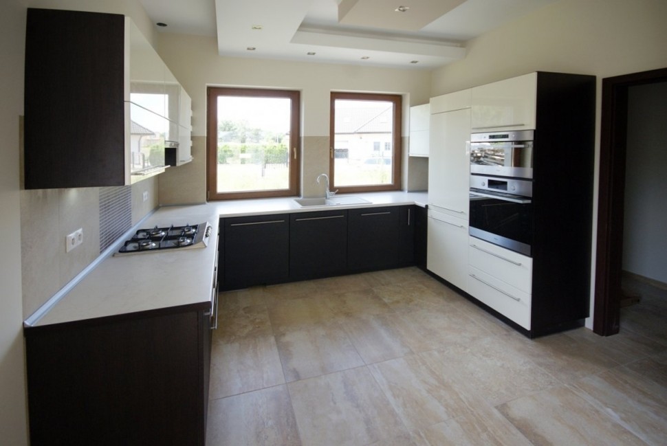 Лофт европейская крашенная кухня Deluxe, ДСП 1м Вариант 1334