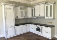 Барокко немецкая деревянная кухня Germes, ДСП 1м Вариант 18