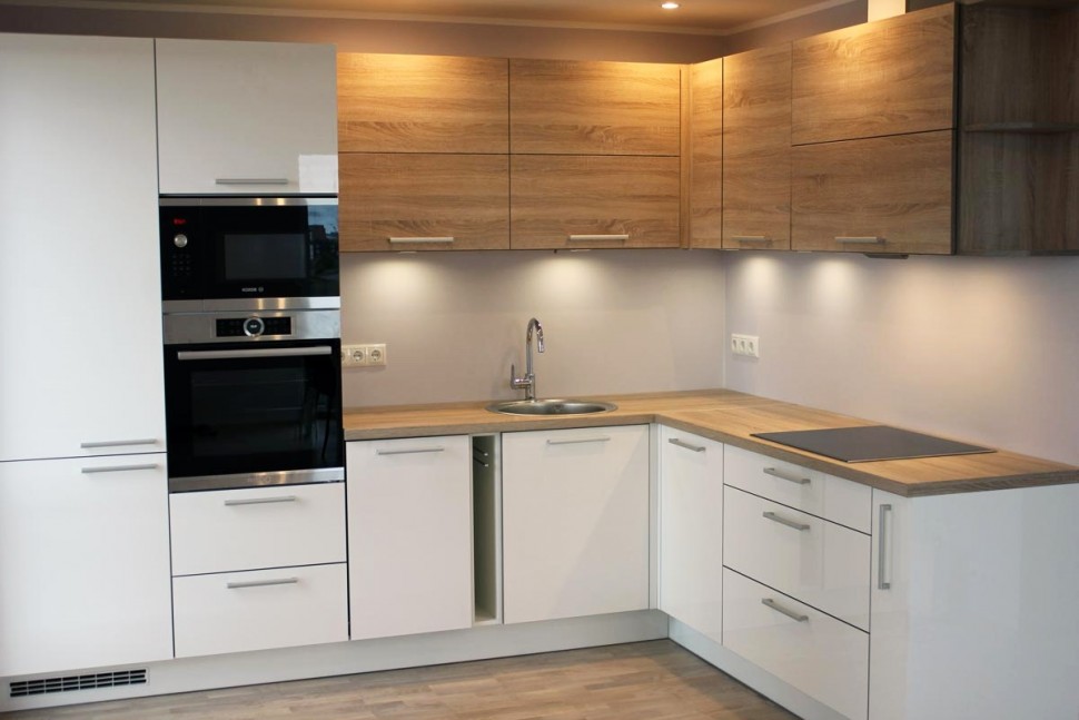 Прованс немецкая крашенная кухня Deluxe, ДСП 1м Вариант 1442