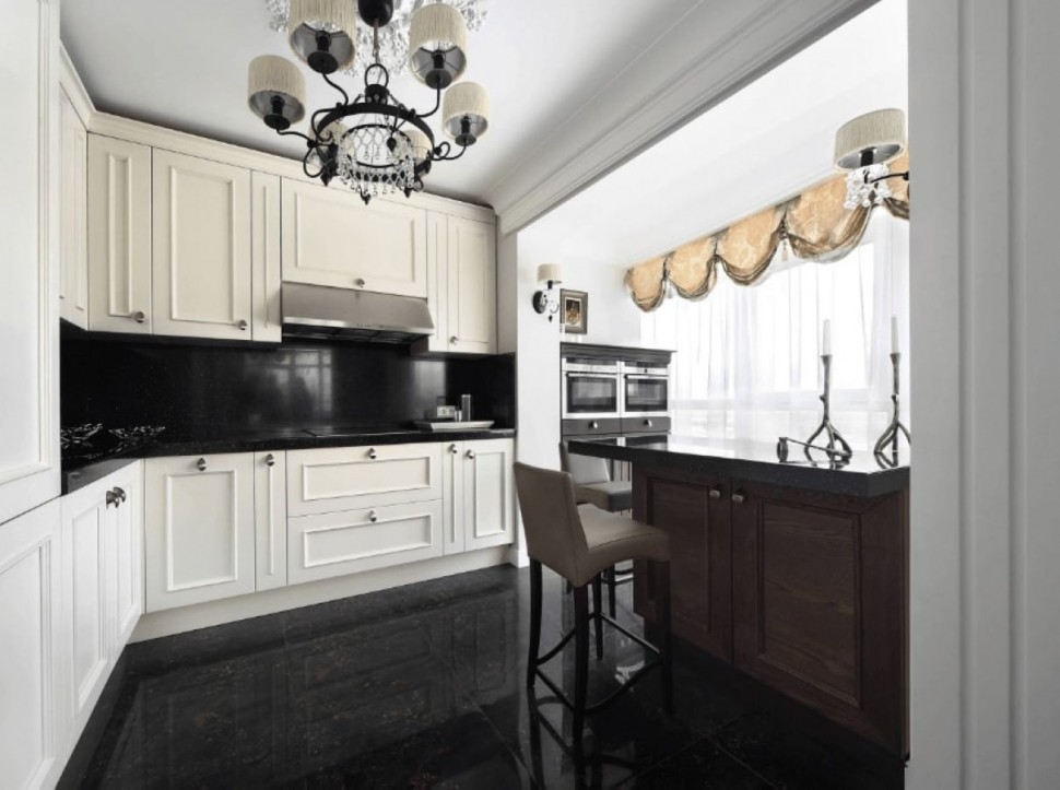 Жёлтая кухня 5 метров угловая Germes ДСП, МДФ 1 метр Вариант 2333