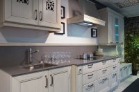 Минимализм американская кухня из натурального дерева Germes, ДСП 1м Вариант 54