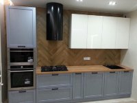 Лофт восточная кухня стекло Germes, ДСП 1м Вариант 1020