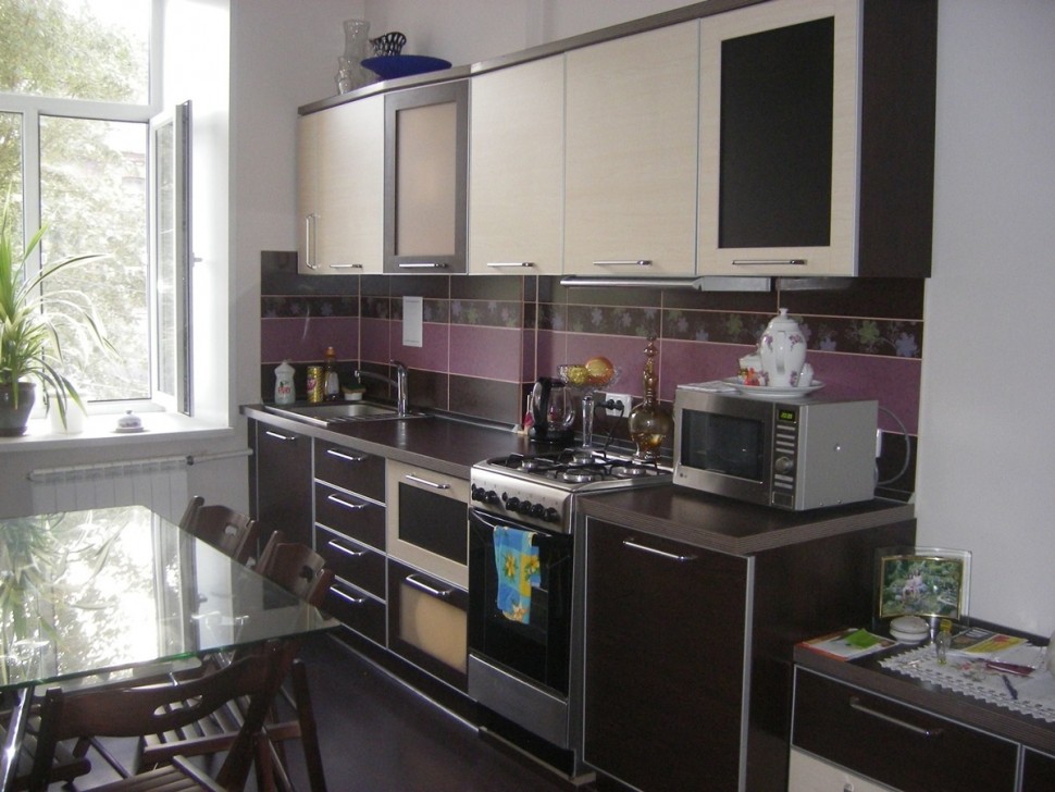 Прованс немецкая пластиковая кухня Deluxe, ДСП 1м Вариант 1743