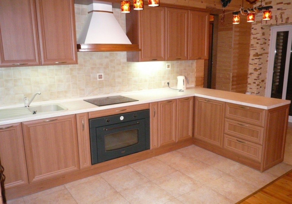 Класcика европейская стеклянная кухня Deluxe, ДСП 1м Вариант 2146