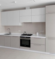 Модерн немецкая стеклянная кухня Germes, ДСП 1м Вариант 822