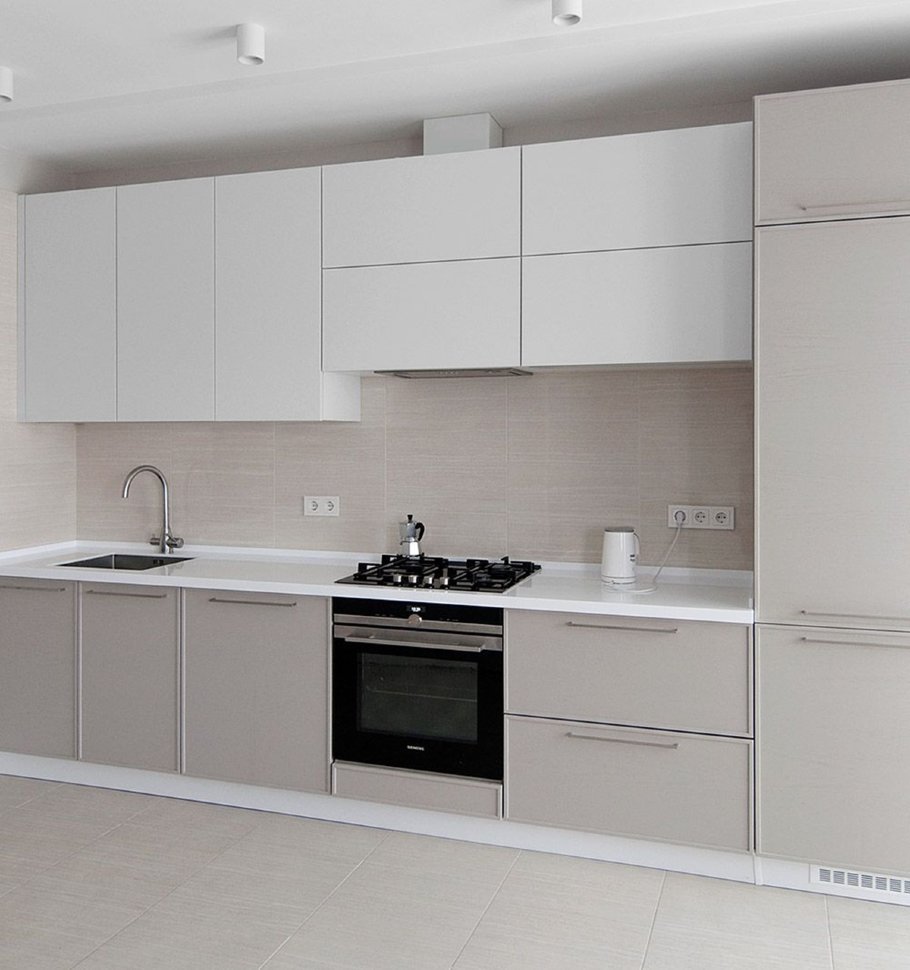 Модерн немецкая стеклянная кухня Germes, ДСП 1м Вариант 822