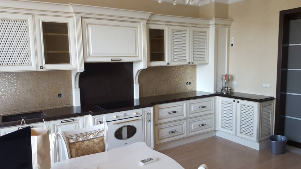 Классическая итальянская деревянная кухня Germes, ДСП 1м Вариант 39