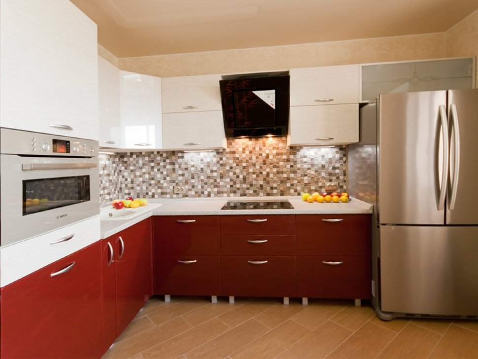 Хай-тек немецкая кухня краска Germes, ДСП 1м Вариант 397