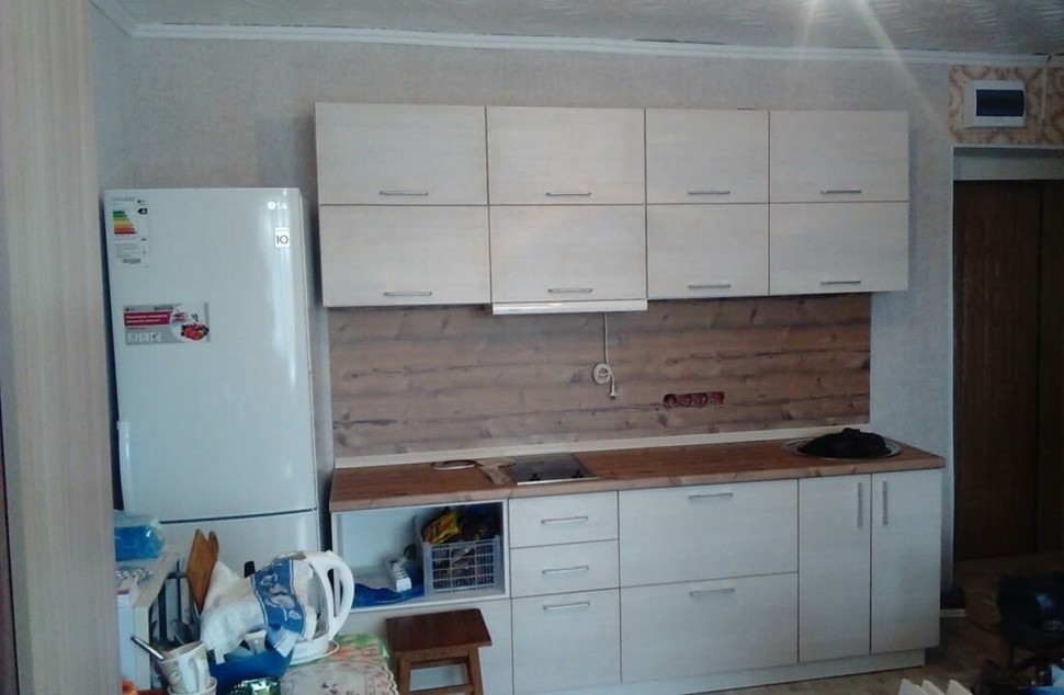 Классическая итальянская пластиковая кухня Deluxe, ДСП 1м Вариант 1612