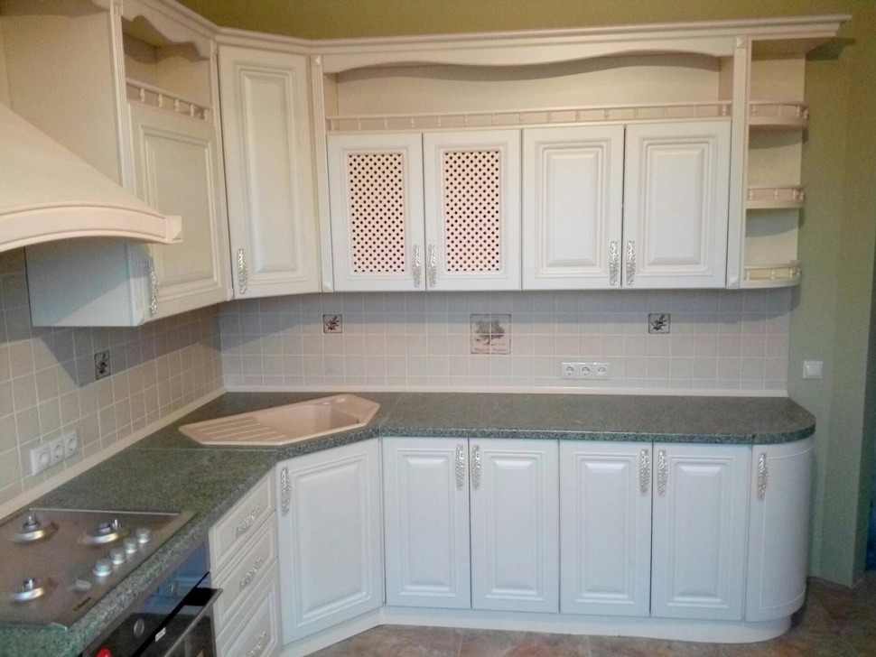 Класcика итальянская рамочный мдф кухня Deluxe, ДСП 1м Вариант 1850