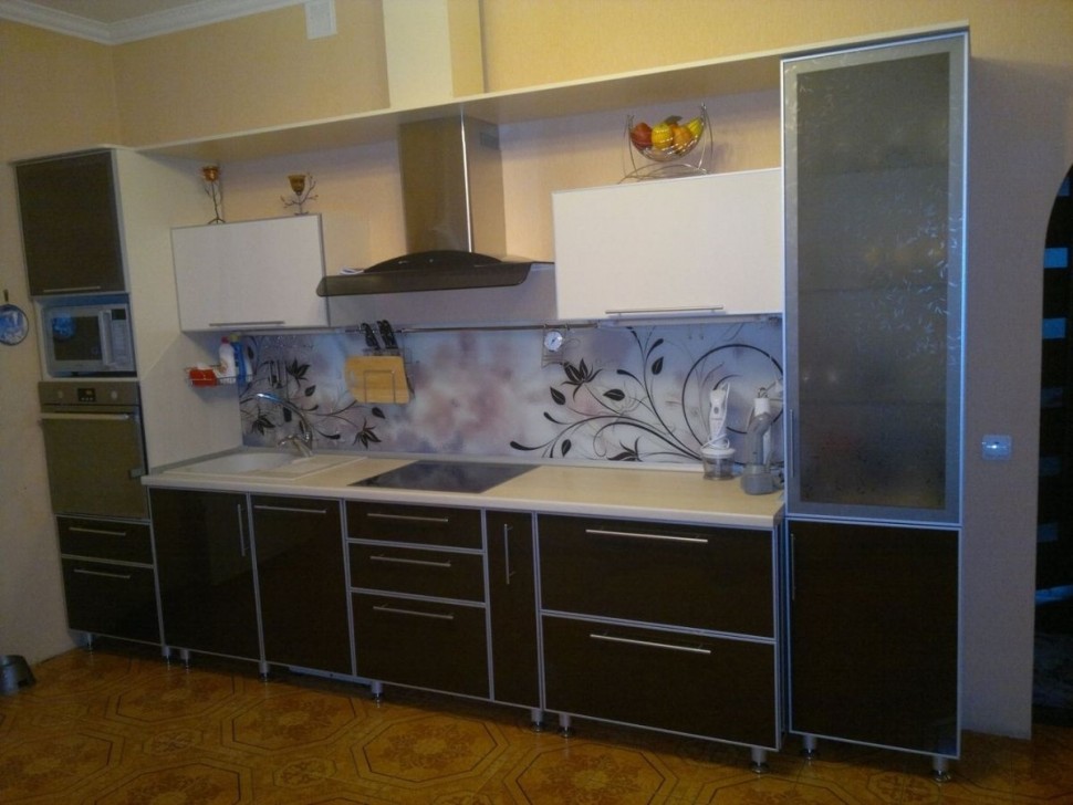 Прованс немецкая пластиковая кухня Deluxe, ДСП 1м Вариант 1744