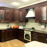 Прованс немецкая деревянная кухня Germes, ДСП 1м Вариант 88