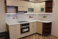 Барокко европейская пластик кухня Germes, ДСП 1м Вариант 408