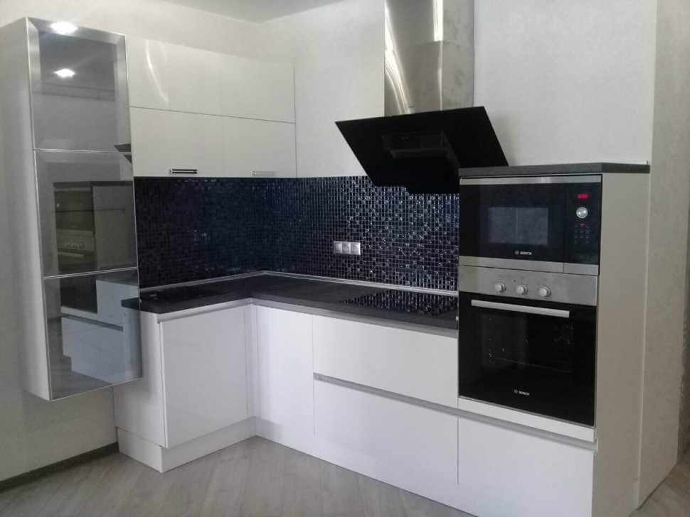 Лофт восточная пластиковая кухня Deluxe, ДСП 1м Вариант 1640