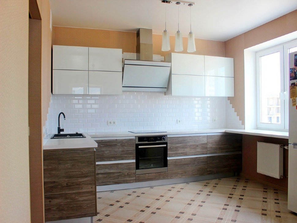 Модерн европейская кухня стекло Germes, ДСП 1м Вариант 800