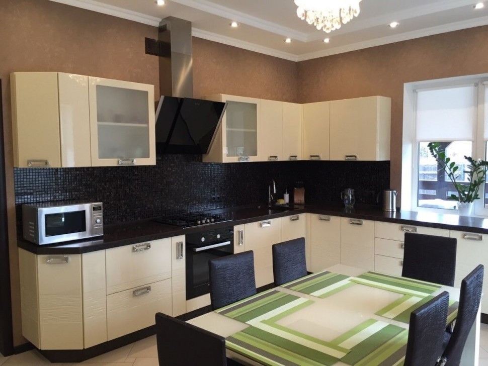 Белая кухня 1 метр угловая Germes ДСП, МДФ 1 метр Вариант 2261