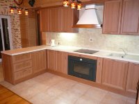 Лофт американская кухня стекло Germes, ДСП 1м Вариант 1019