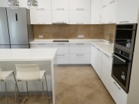 Лофт немецкая стеклянная кухня Germes, ДСП 1м Вариант 776