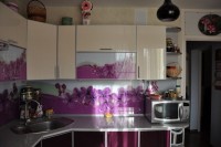 Красная кухня 1 метр угловая Germes ДСП, МДФ 1 метр Вариант 2400