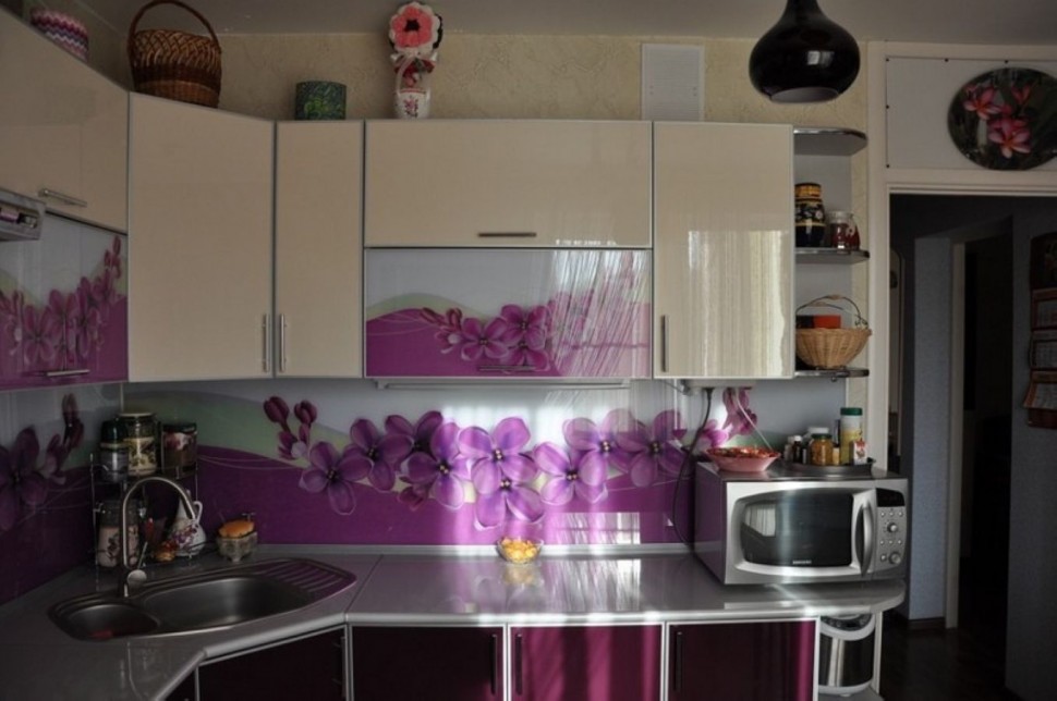 Красная кухня 1 метр угловая Germes ДСП, МДФ 1 метр Вариант 2400