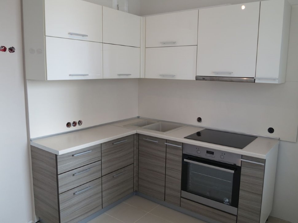 Хай-тек американская кухня стекло Germes, ДСП 1м Вариант 860