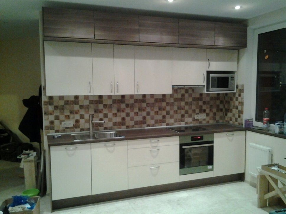 Минимализм итальянская пластик кухня Germes, ДСП 1м Вариант 565