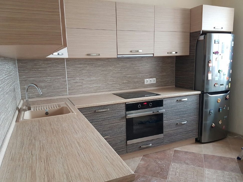 Минимализм итальянская пластик кухня Germes, ДСП 1м Вариант 567