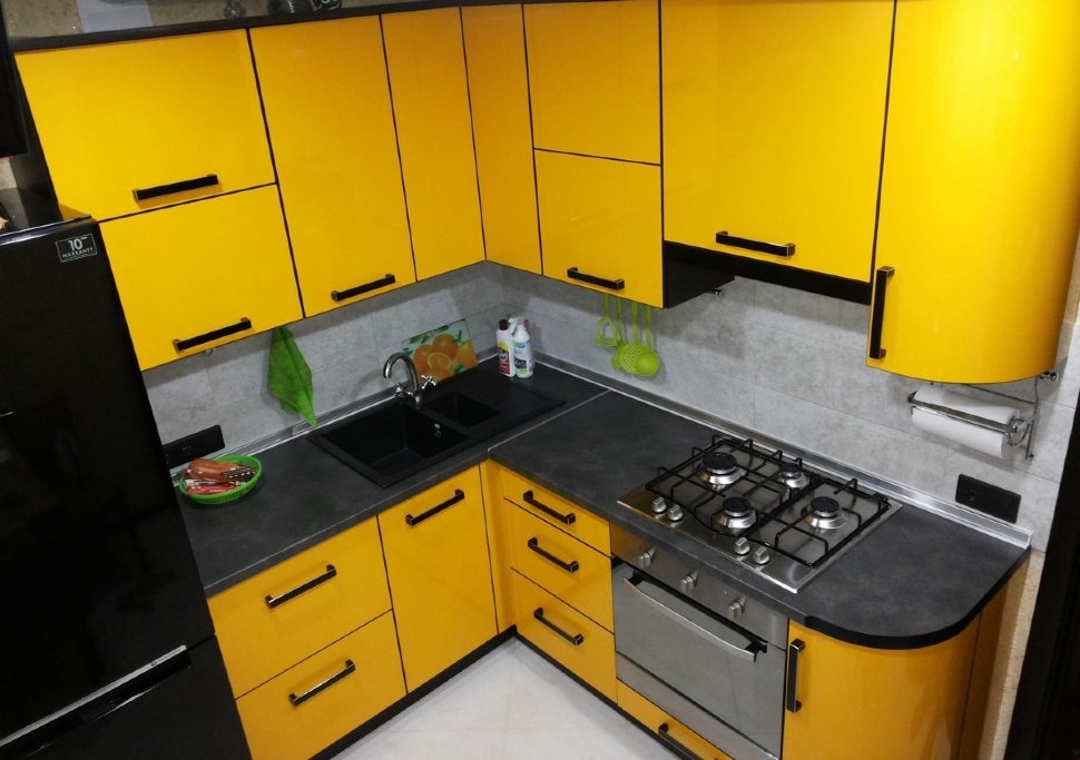 Хай-тек европейская кухня краска Germes, ДСП 1м Вариант 384