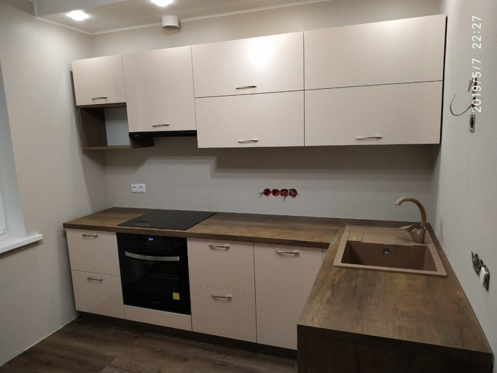 Классическая американская пластик кухня Deluxe, ДСП 1м Вариант 1594