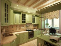 Лофт американская фрезерованный мдф кухня Deluxe, ДСП 1м Вариант 1869